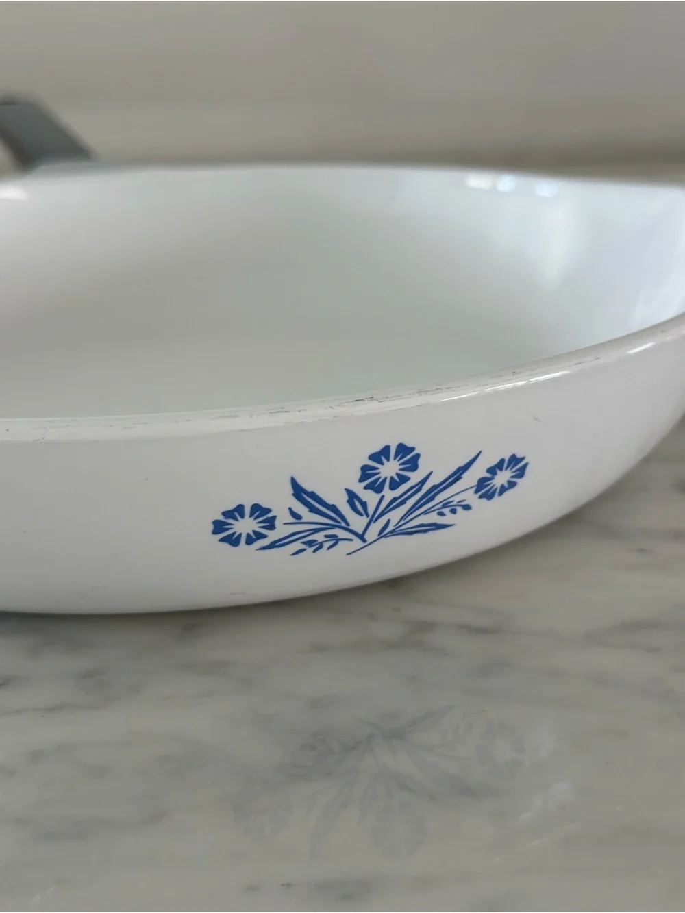 Vintage Corningware 10 inch Skillet in Blue Cornflower